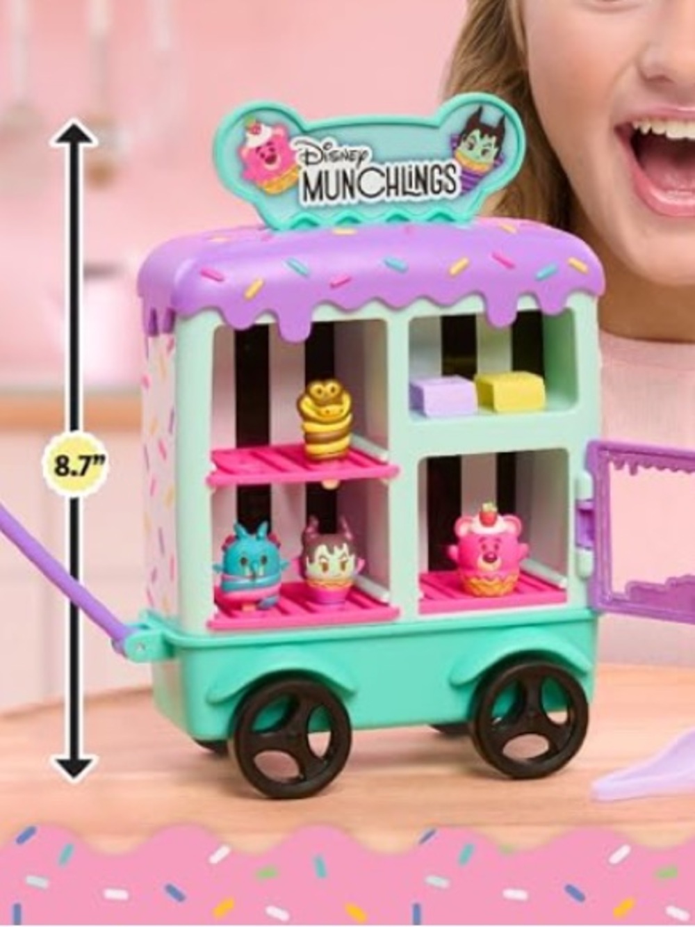Disney NWT Munchlings Ice Cream Cart 10 Piece Color Changing Figure Playset - Picture 6 of 13